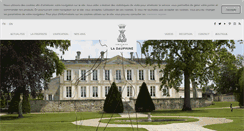 Desktop Screenshot of chateau-dauphine.com