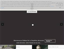 Tablet Screenshot of chateau-dauphine.com